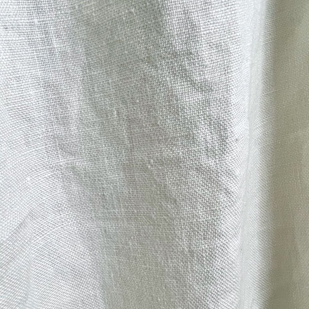 100% linen wide-leg/high-rise/elastic waist pants - Picture 16 of 16